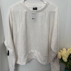 Nike Cream Relaxed Crop Hoodie